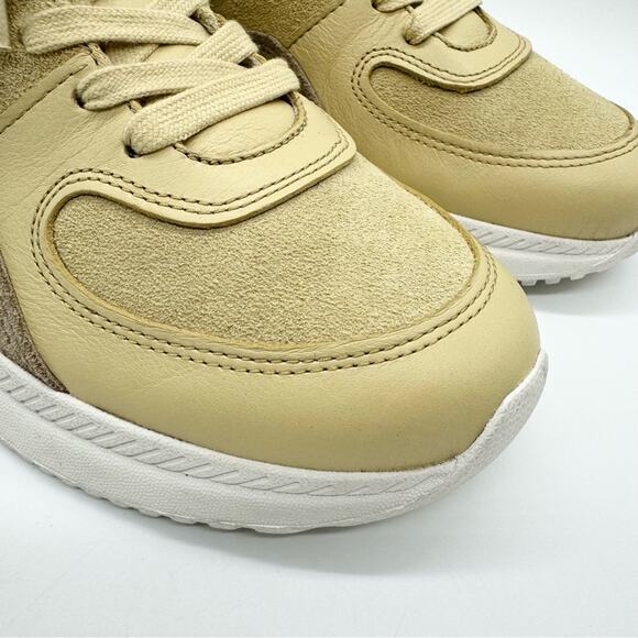 Everlane Tread Trainer Leather Dad Sneaker in Butter/White Size 6.5 Athleisure - Picture 4 of 13